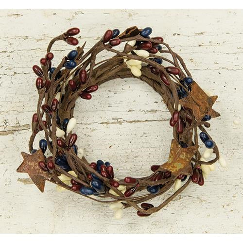 Pip Berry Ring With Stars Country Mix 2"  (Pack of 4)