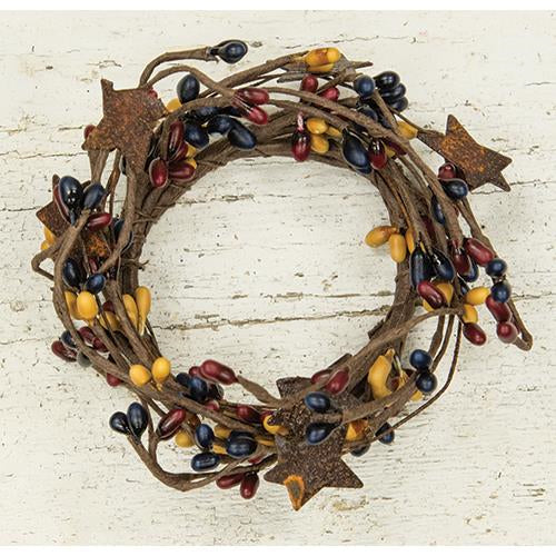Pip Berry Ring With Stars Colonial Mix 2" (Pack of 4)