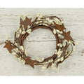 Pip Berry Ring With Stars Ivory 2" (Pack of 4)