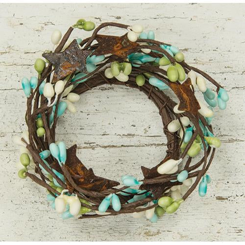 Pip Berry Ring With Stars Seabreeze 2" (Pack of 4)