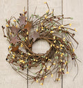 10" Coffee Bean Pip & Twig Wreath (Pack of 4)