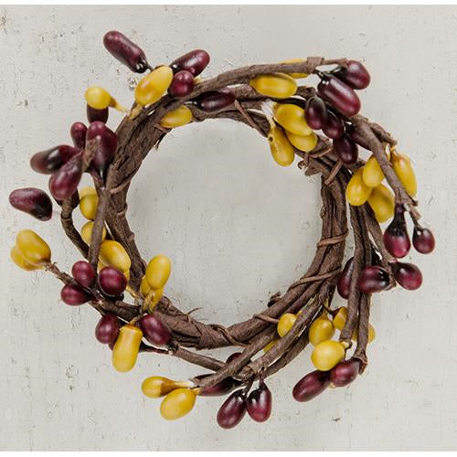 1.5" Burgundy/Gold Mini Pip Ring (Pack of 4)