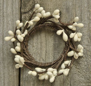 Mini Pip Berry Ring Ivory 1.5"  (Pack of 4)