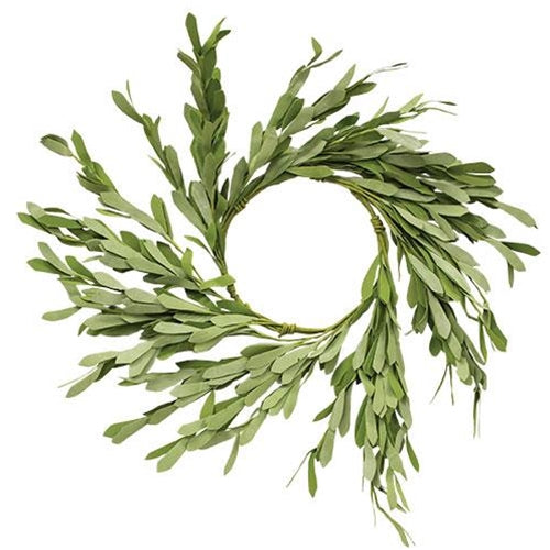 Foamy Willow Leaves Wreath 16" (Pack of 2)