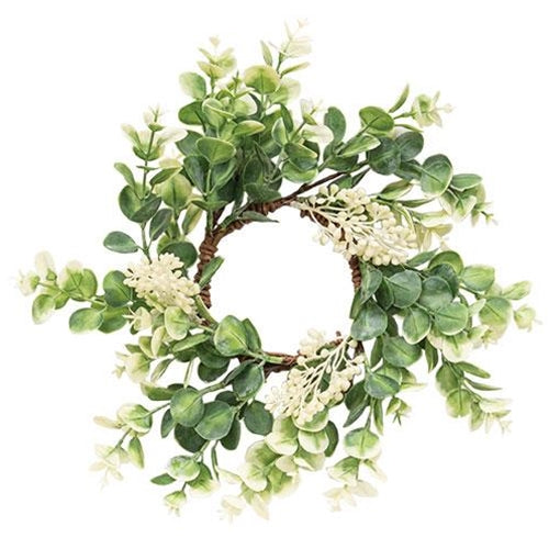 Seeded Baby Eucalyptus Wreath 10" (Pack of 4)