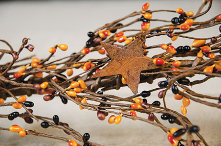 Pip Berry Garland With Stars Primitive Mix 40" (Pack of 2)