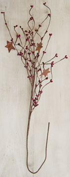 Burgundy Pip & Star Spray 24" (Pack of 4)