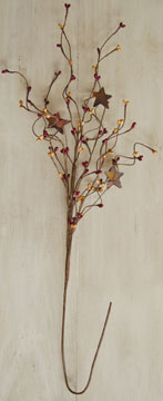 Burgundy/Gold Pip & Star Spray 24" (Pack of 4)