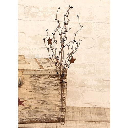 Gray & Black Pip & Star Spray 24" (Pack of 4)
