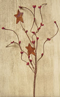 Burgundy Pip & Star Pick 12" (Pack of 4)