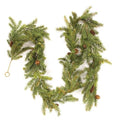White Spruce Garland With Cones 6ft
