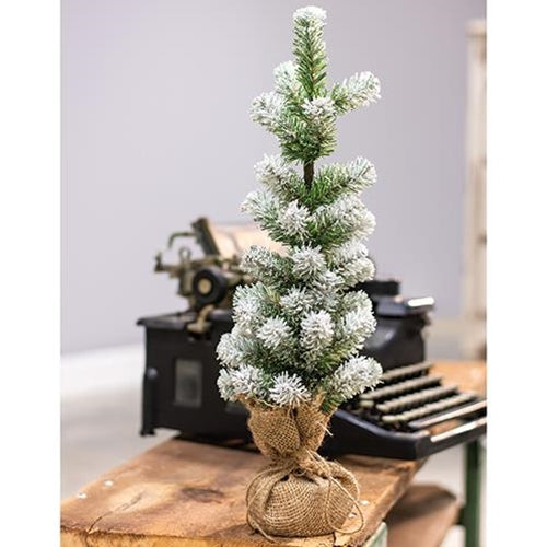 Snow Tipped Pine Tree 18"
