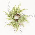 Frosty Red Berry & Cone Candle Ring 1.5"  (Pack of 4)