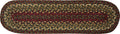 Cinnamon Braided Oval Stair Tread - 8" x 28" (Pack of 2)