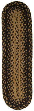 Braided Ebony Stair Tread 8x28  (Pack of 4)