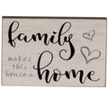 Family Makes This House A Home Block 2.75" x 4.25"
 (Pack of 4)