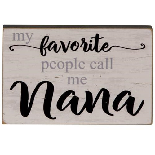 My Favorite People Call Me Nana Block 2.75" x 4.25" (Pack of 4)