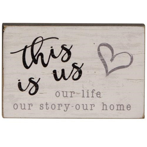 This Is Our Life Block 2.75" x 4.25" (Pack of 4)