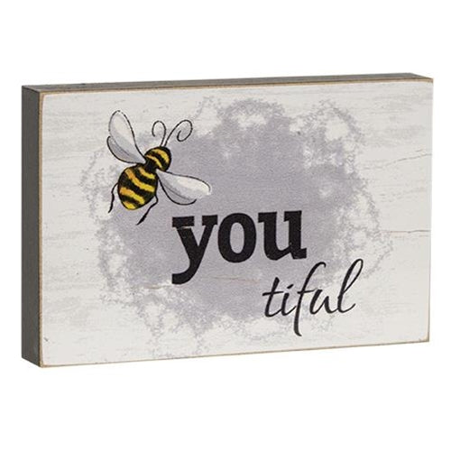 Bee You Tiful Block 2.75" x 4.25" (Pack of 4)