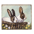 Bunnies Distressed Block (Pack of 2)