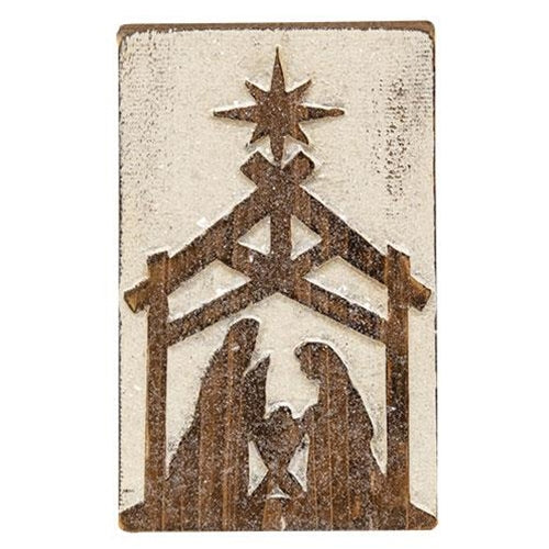 Nativity Box Sign