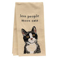 Less People More Cats Dish Towel By CWI Gifts