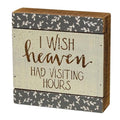 Visiting Hours Slat Box Sign (Pack of 2)