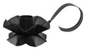 Black Flower Taper Holder (Pack of 4)