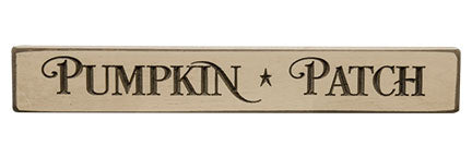 Pumpkin Patch Engraved Block 12" (Pack of 4)