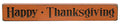 Happy Thanksgiving Engraved Block 12" (Pack of 4)