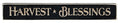 Harvest Blessings Engraved Block 12" (Pack of 4)