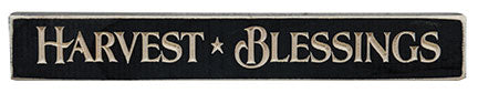 Harvest Blessings Engraved Block 12" (Pack of 4)