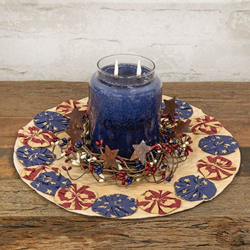 Americana Candle Mat 13"