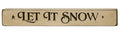 Let it Snow Engraved Block 12" (Pack of 4)