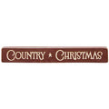 Country Christmas Engraved Block 12" (Pack of 4)