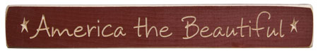 America Engraved Block 12" (Pack of 4)