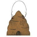 Wooden Beehive Ornament  (Pack of 4)