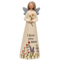 I Love You Mom Resin Angel (Pack of 2)
