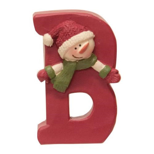 7/Set Resin "Believe" Letters With Snowmen