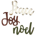 Resin Christmas Word Sitter 3 Asstd.  (Pack of 4)