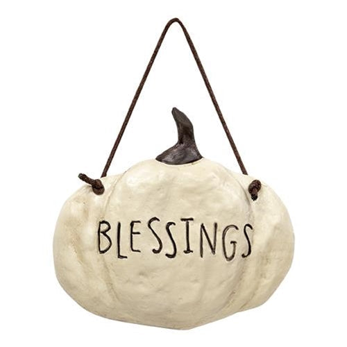 Resin Blessings Pumpkin Hanger (Pack of 4)