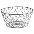 Metal Galvanized Chicken Wire Basket (Pack of 2)