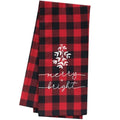 Red Buffalo Check Merry and Bright Towel (Pack of 2)
