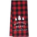 Red Buffalo Check Merry Christmas Towel (Pack of 2)