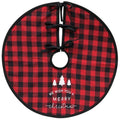 Red Buffalo Check Merry Christmas Tree Skirt