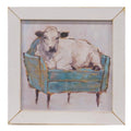 Cow Potato Print White Wash Frame (Pack of 2)