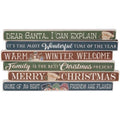 Christmas Variety Sayings Block Assorted (Pack of 4)