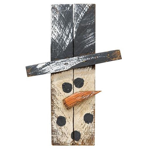 Skinny Mini Lath Snowman 9"  (Pack of 4)