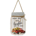 Laughter Mason Jar Hanging Sign 12" x 8"  (Pack of 4)