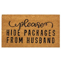 Please Hide Packages Door Mat 30x18